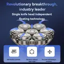 Qiman8009 Head Shavers for Bald Men 7D Floating Wet & Dry Electric Razor for Bald Heads with LED Smart Display  image 3