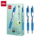Deli 0.5mm Gel Pens, Office Writing Supplies, Blue, 12-Pack image 0