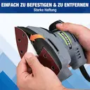 WORKPRO Pack of 100 Sandpaper Triangle Sanders, Velcro Sanding Sheets Delta 105 x 152 mm Set for Multi Sanders, Triangle Sanders, Grit 40, 80, 120, 180 for Sanding, Polishing, Paint Removal of Wood image 5