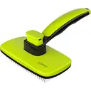 pecute Basic Retractable Pet Comb (Small, with Adhesive Beads) | Color: Green + Black image 8