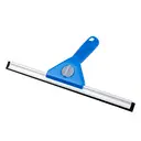 30CM Commercial-Grade Window Squeegee with Aluminum Alloy Blade, Blue Plastic Handle image 0