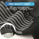 BAMBOO COOL Men's Athletic Ankle Socks Cushioned Moisture Wicking, Low Cut Running Mesh Socks Arch Support L (8 Pack) image 4