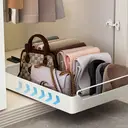 VIVREAL Pull-out Storage Rack with Sliding Rail – Carbon Steel Kitchen Cabinet Organizer, Easy Installation, White, S4030W image 6