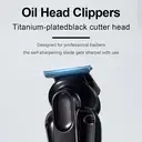 Komingdon Beard Trimmer For Men, All-in-One Men's Hair Clipper Hair Trimmer, Mustache Body Nose Ear Facial Cutting Shaver, Electric Razor Grooming Kit, USB Rechargeable  Cordless & Led Display, Holiday Gift For Him Father's Day Gift yellow image 4