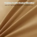 MENDALE Duvet Cover Set - Premium Bedding Set - 135*200 cm Duvet Cover with 75*50 cm Pillow Case - Soft Brushed Microfiber- Bown & Yellow image 7