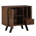 Sideboard Nevada Parquet Walnut/Black Small image 2