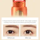 Qiweiny Heated Eyelash Curler Orange Rechargeable Long-Lasting Lift image 3