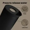 Bottle Bottle Thermal Mug 500 ml To Go - Premium Insulated Stainless Steel Mug, Leak-Proof, BPA-Free, Quick Press Closure, Double Walled, Keeps Drinks Hot & Cold for a Long Time (black) image 3