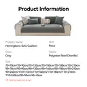 ochama Single Piece Sofa Cover for Armrest, sofa protector, non-slip couch cover, 90×70cm - Grey image 8