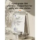 PURECOOK 304 Hot Pot Series | 304 Double | Bottom Hot Pot with Heat | Resistant Handle for Plain Broth image 3