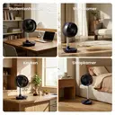 Airmate Opvouwbare Luchtcirculator Ventilator, DC-Motor Energiezuinig, Stil 32dB Slaapkamer Ventilator met Afstandsbediening, 8 Snelheden & Stormmodus, 8U Timer, Hoogteverstelbaar, Draagbaar & Eenvoudig Te Reinigen image 4