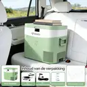 BINGI Compressor-koelbox, 22 l, mini-draagbare elektrische koelkast, 12/24 V DC, elektrische vriezer, draagbare vriezer voor auto, vrachtwagen, picknick, camping en thuisgebruik image 7