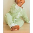 Mama Bamboo Babygrow 0-3Months Green Bamboo Print image 4