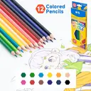 M&G Colored Pencils, 12 Pack Soft Core Coloring Pencils, Art Drawing Pencils for Coloring, Sketching, and School Supplies for Kids, Adults, and Beginners image 2