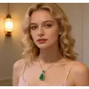 VoxorAI emerald natural chalcedony necklace and pendant for all seasons image 5