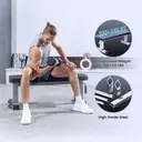 SPORTSOUL Banc de musculation plat robuste pour salle de sport à domicile, entraînement de force, montage stable, capacité de charge 610 livres image 1