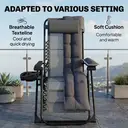 Outsunny Zero Gravity Chair, Folding Adjustable Sun Lounger Garden Recliner with Arm Pads, Cushion, Cup Holder and Headrest,  image 5