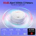 HEIMAN Smoke Detector, 10 Year Service Life, Photoelectric Fire Detector, DIN EN14604 Certified, Loud Alarm with 85 dB, White, Mounting Material image 5