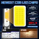 ENdureLite H7 H4 H11 H1 9005 9006 LED Headlight Bulbs, 6000K Pure White, Plug & Play, Efficent Cooling System,13000LM Brighter Lights Headlight, Pack of 2 image 4