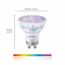 Philips Smart Light Bulb Spotlight Pin Base GU10 Full Colour & Warm/Cool Spectrum 50W 2pcs image 10