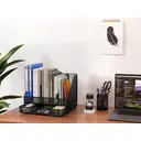 Senhoglb Porte-document A4 vertical en métal - Noir image 3