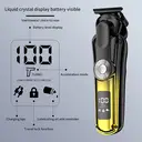 Komingdon Beard Trimmer For Men, All-in-One Men's Hair Clipper Hair Trimmer, Mustache Body Nose Ear Facial Cutting Shaver, Electric Razor Grooming Kit, USB Rechargeable  Cordless & Led Display, Holiday Gift For Him Father's Day Gift yellow image 6
