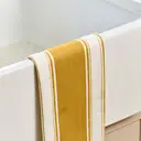 Dexam Tea Towel Love Colour Striped 100% Cotton Ochre 45x70cm image 3