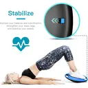 'Balance Board   Exercise Balance Stability Trainer Portable Balance Board with Handle for Workout Core Trainer Physical Therapy & Gym 15.7" Diameter No-Skid Surface image 2