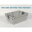 KEVAHOME SET OF 2 COTTON STRAP MEDIUM BASKETS-GREY 13x10x4.5''H image 5