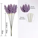 12Pcs 12.6in/32cm
Artificial Fake Flowers, Wheat Fake Flowers Outdoor Artificial Ear of Wheat for Home Window DIY Garden Planter Wedding Farmhouse Indoor Outside Decorations(purple) image 2