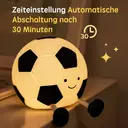 VIVREAL Fußball LED-Nachtlicht A032 – Wiederaufladbar, 3-stufig dimmbar, Typ-C-Ladung, Weiches Silikon, ABS & PP image 3