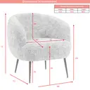 Accent Chair Willow White image 6