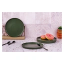 BJÖRN Lot de 4 assiettes SCANDI avec diamètre de 21,5 cm - Vert olive image 1