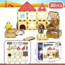 XINQIYUAN Qiyuan Jouet Éducatif Set de Blocs de Construction Magnétiques Animaux Ferme Forêt 7.5cm 30pièces [Mélange aléatoire – Couleurs issues uniquement de la photo principale] image 6