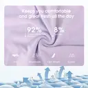 BAMBOO COOL Women's Underwear High Waisted Briefs Full Coverage Soft and Breathable Panties L (5Pack) image 1