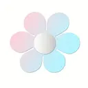 1 piece of PVC mirror with irregular wave acrylic rainbow effect, 30.8CM, for room decoration and aesthetics. image 0