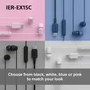 Sony IER-EX15C USB-C Wired Earbuds (Pink) image 7
