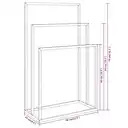 MINGHOUDTK Support vertical autoportant à 3 niveaux multi-étages pour serviettes de bain et de toilette, couvertures (salle de bains/chambre à coudre) image 6