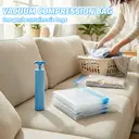 6 Pack Extra Large Vacuum Storage Bags (100×80cm), Reusable Space Saver Bags for King Size Bedding and Jumbo Items image 1