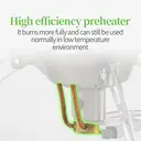 BRS 11-Series Camping Gas Stove with Carry Bag and Multifunctional Adapter,3240 W image 3