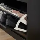 HOMCOM 2 Drawer Shoe Cabinet, Narrow Shoe Storage Cabinet with Flip Doors and Adjustable Shelves, Slim Shoe Cupboard for 12 Pairs of Shoes for Entryway, Hallway, Black image 6