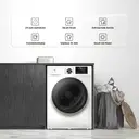 TCL Wasmachine, 10 kg, Energie-efficiëntieklasse A met Slimme DD-motor, Eliminerend Bacterie Systeem, Stoomwas, Snelwas 15 min, Kinderslot, Einde uitstellen [Energieklasse A] FP1210WA0 image 2