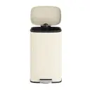 SONGMICSHOME  30L KitchenRubbish Bin with Soft-Close Lid and Inner Bucket, Sand Beige image 1