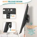 Ultra Slim TV Mount for Most of 26-60 inch Flat or Curved LCD, LED, OLED TVs with VESA 75x75mm-400x400mm up to 45KG image 6