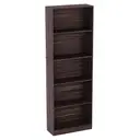 Vida Designs Bookcase Cambridge 5 Shelves Walnut Extra Large image 1