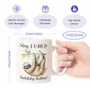 Alphynix 1pc 11oz White Mug with "Today I Will Do Absolutely Nothing" Quote & Hanging Sloth, Relaxation Humor Christmas or Thanksgiving Gift image 7