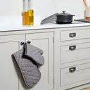 Dexam Single Oven Glove Love Colour 100% Cotton Slate Grey image 9