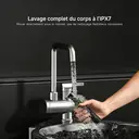 Kit de toilettage portable 3-en-1 – Tondeuse électrique pour poils du corps, rasoir et coupe-ongles à nez avec 3 têtes interchangeables et 3 peignes-guide, lames tranchantes et sûres, étanchéité IPX7, autonomie de 120 min, verrouillage de voyage, compact et léger pour les hommes en déplacement – Idéal pour les voyages, le bureau et à la maison, excellente idée de cadeau. TR2 image 7