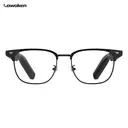 LAWAKEN AI Chat City Serif AI Smart Audio Glasses, 128 Languages Real-Time Translation, AI Note for Meeting Summary, AI agent of ChatGPT Gemini Claude, Waterproof, Lightweight, Long battery, Prescription Lenses, 5.3 Bluetooth, Hands-Free Wearable, Open-Ear Music & Calls, for ios android, Secure Fit, for Work & Commuting image 3