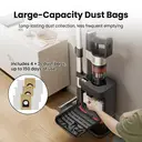 ochama Self-Cleaning Vacuum Cleaner, Cordless Handheld Vacuum, 350W Strong Suction, 28kPa, 35-Minute Runtime, 180° Flat Recline, Visible Green Light, 5-Layer Filtration, Household Vacuum image 4